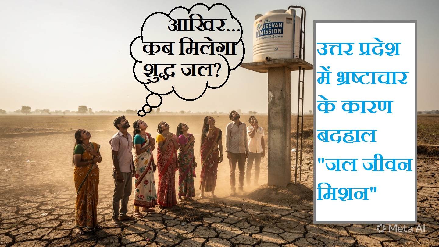 इंजीनियर एवं ठेकेदार की मनमानी व भ्रष्टाचार के कारण बदहाल "जल जीवन मिशन"